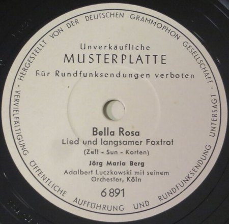 Schellack Weisslabel Promo oder Testpressungen