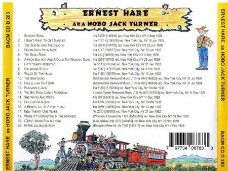ERNEST HARE - Hobo Jack Turner