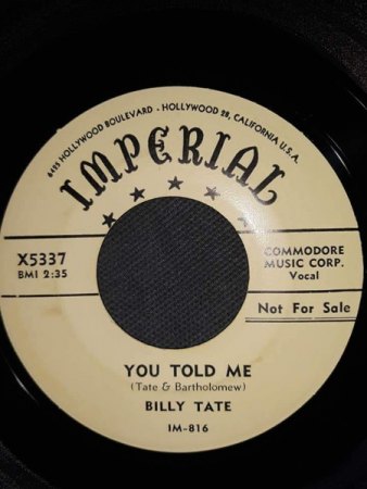 BILLY TATE/BLIND BILLY TATE