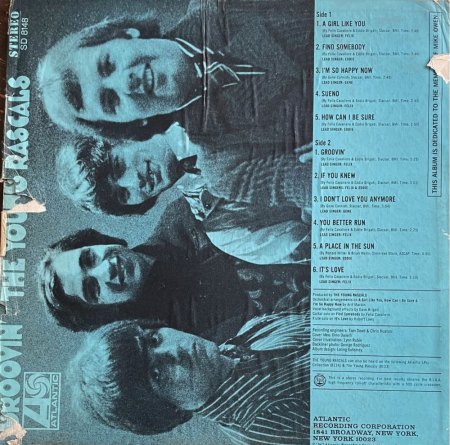 THE YOUNG RASCALS und dann THE RASCALS