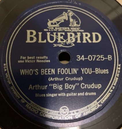 ARTHUR 'Big Boy' CRUDUP