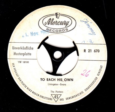 PLATTERS - Singles
