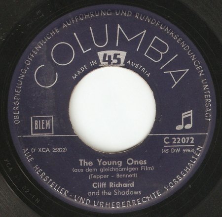 CLIFF RICHARD AND THE DRIFTERS (SHADOWS) - SINGLES UK