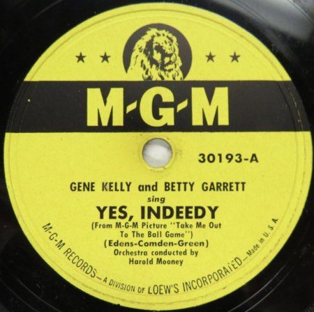 GENE KELLY - frühe MGM Single - Soundtrack Klassiker