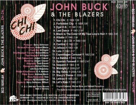 JOHN BUCK AND HIS BLAZERS