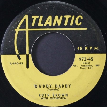 RUTH BROWN - Die Singles - Kurz-Bio & US-Single-Disco