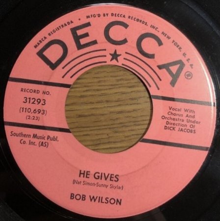 BOB WILSON & BOBBY WILSON