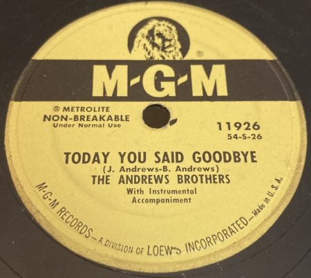 ANDREWS BROTHERS