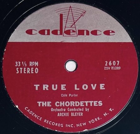 CHORDETTES - Geschichte des Quartetts und Singles