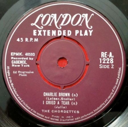 CHORDETTES -  EPs weltweit