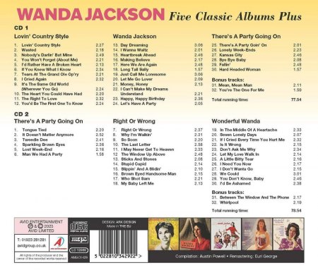 WANDA JACKSON - CD's