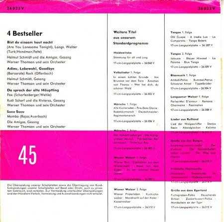 HELMUT SCHMIDT (= TEDDY BACHNER)