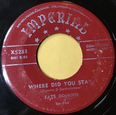 FATS DOMINO - IMPERIAL SCHELLACKS, SINGLES, EPs