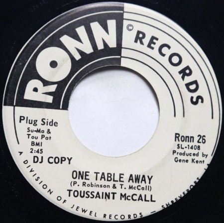 TOUSSAINT McCALL  (1934 - 2023)