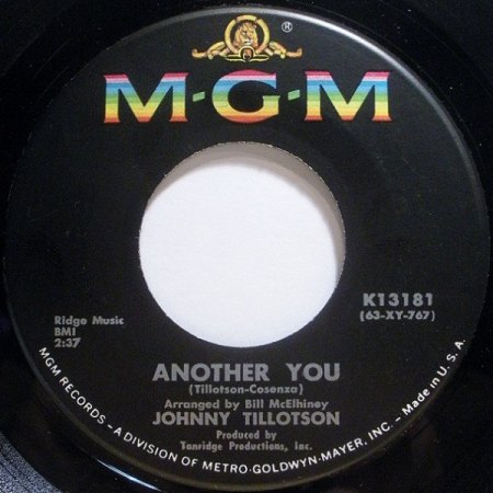 JOHNNY TILLOTSON - MGM Single als Weissmuster