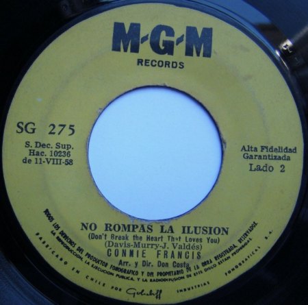 CONNIE FRANCIS - International