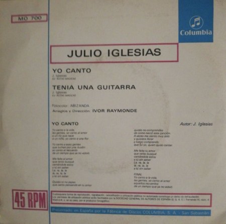 JULIO IGLESIAS