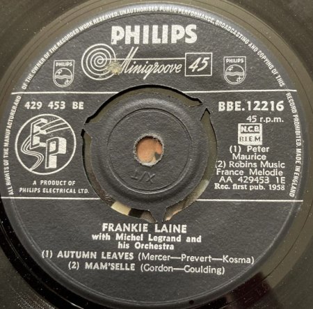 FRANKIE LAINE - seine Singles & Bio