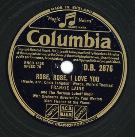 FRANKIE LAINE - ein paar Schellacks...