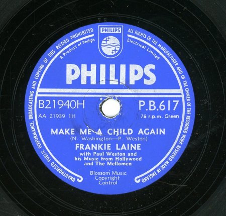 FRANKIE LAINE - ein paar Schellacks...