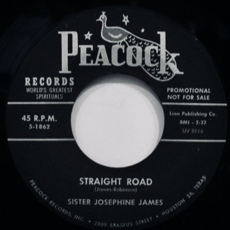 SISTER JOSEPHINE JAMES (& REV. CLEOPHUS ROBINSON)