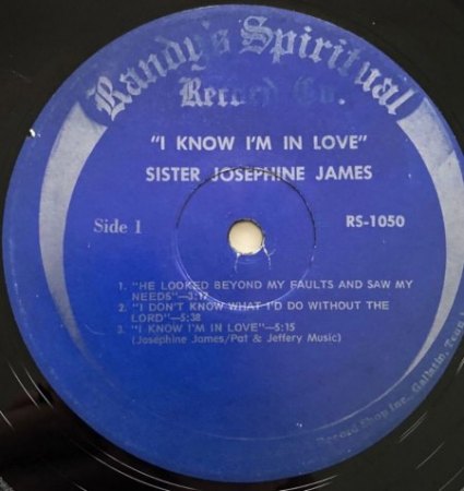 SISTER JOSEPHINE JAMES (& REV. CLEOPHUS ROBINSON)