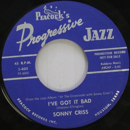 SONNY CRISS