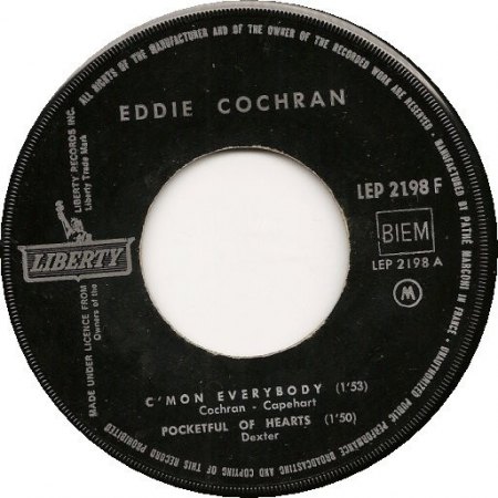 EDDIE COCHRAN im restlichen Europa