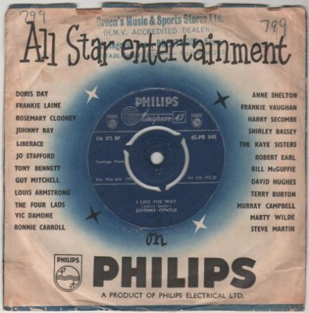 JOHNNY GENTLE - Sänger der Beatles