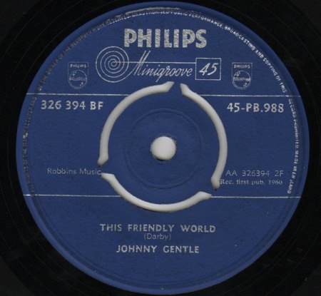 JOHNNY GENTLE - Sänger der Beatles