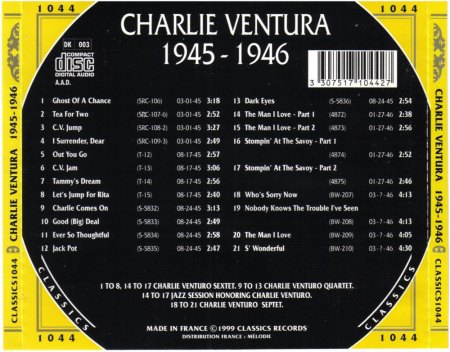 CHARLIE VENTURA