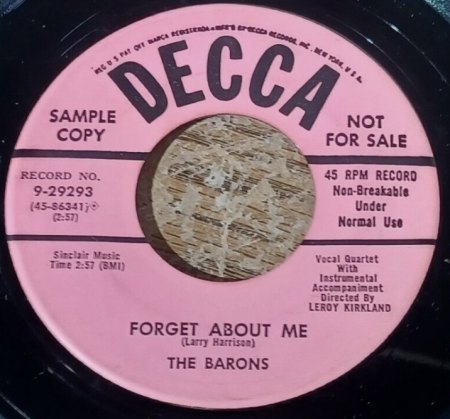 THE BARONS - diverse