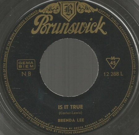BRENDA LEE - Coverversion "Is it true" - Conny / Mariska Veres