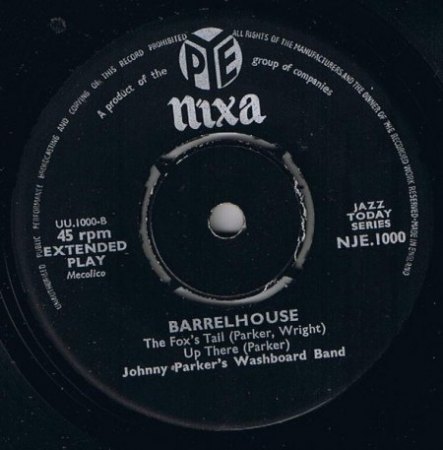 JOHNNY PARKER'S WASHBOARD BAND - Skiffle Music