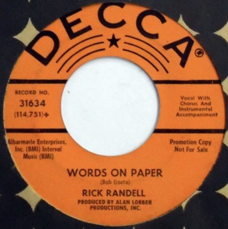 RICK RANDLE & THE ROCKERS/RICK RANDELL
