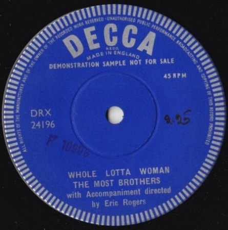 MICKIE MOST / MOST BROTHERS (England Rocks)