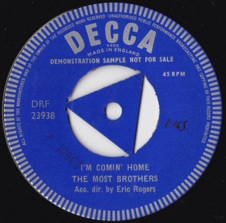 MICKIE MOST / MOST BROTHERS (England Rocks)