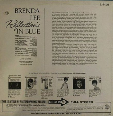 BRENDA LEE - LP-Diskographie