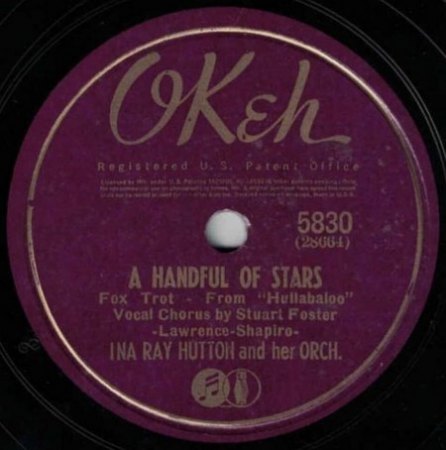 INA RAY HUTTON - Frage zum Odeon - Label