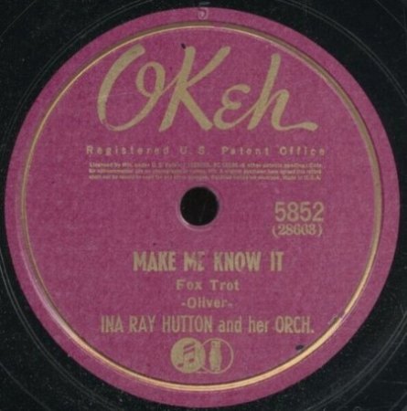 INA RAY HUTTON - Frage zum Odeon - Label