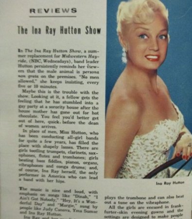 INA RAY HUTTON - Frage zum Odeon - Label