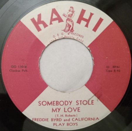 FREDDIE BYRD AND THE CALIFORNIA PLAY BOYS