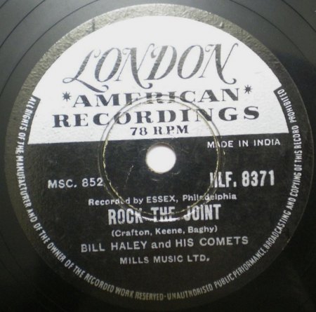 - Bill Haley  London / Export  10 Inch -