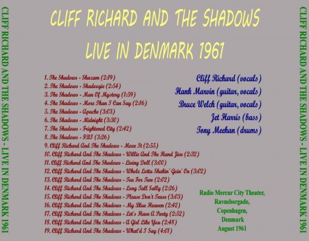 CLIFF & die Shadows - live in Dänemark 1961