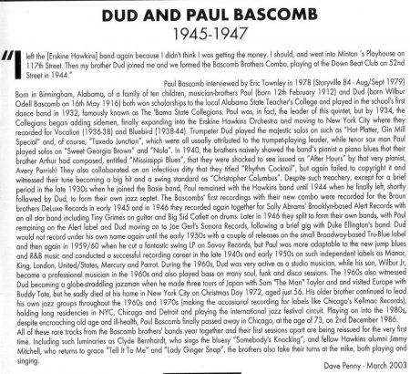 DUD & PAUL BASCOMB