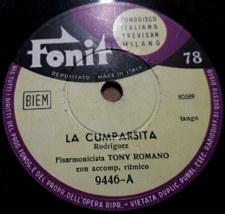 TONY ROMANO, Akkordeon (alias Peppino Principe)