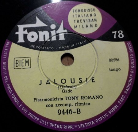 TONY ROMANO, Akkordeon (alias Peppino Principe)