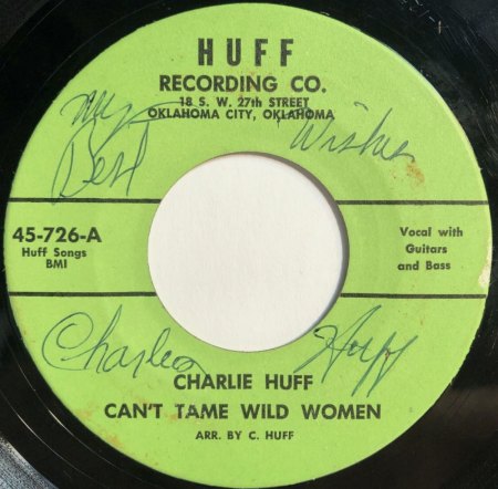 CHARLIE 'Cowboy' HUFF