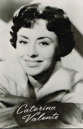 CATERINA VALENTE - Autogrammkarten