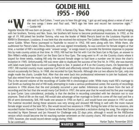 GOLDIE HILL
